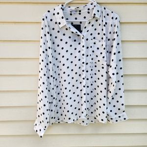 NWT Fashion Nova Button Down Blouse - Size XL